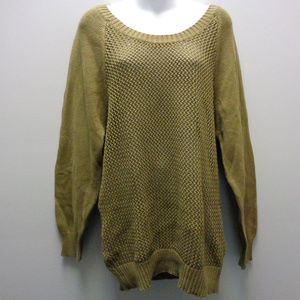 NWT Hurley Knit Top Sweater Olive Green